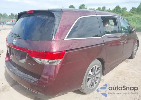 2014 Honda Odyssey Touring/Touring Elite from USA, damaged, VIN 5FNRL5H90EB120999